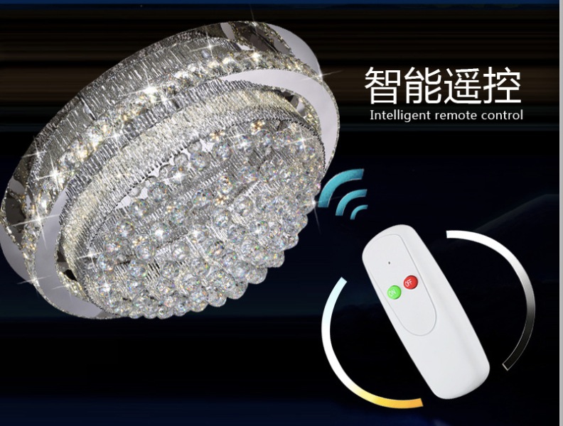 newly crystal led ceiling lamp stainless steel ceiling light 110-240v modern led lamp guaranteed