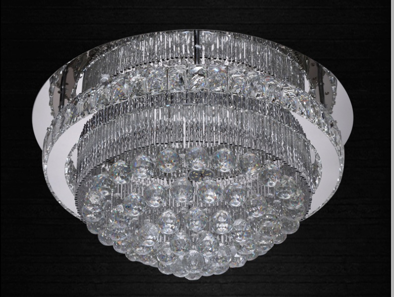 newly crystal led ceiling lamp stainless steel ceiling light 110-240v modern led lamp guaranteed