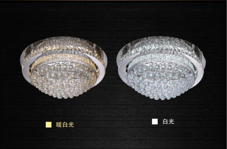 newly crystal led ceiling lamp stainless steel ceiling light 110-240v modern led lamp guaranteed