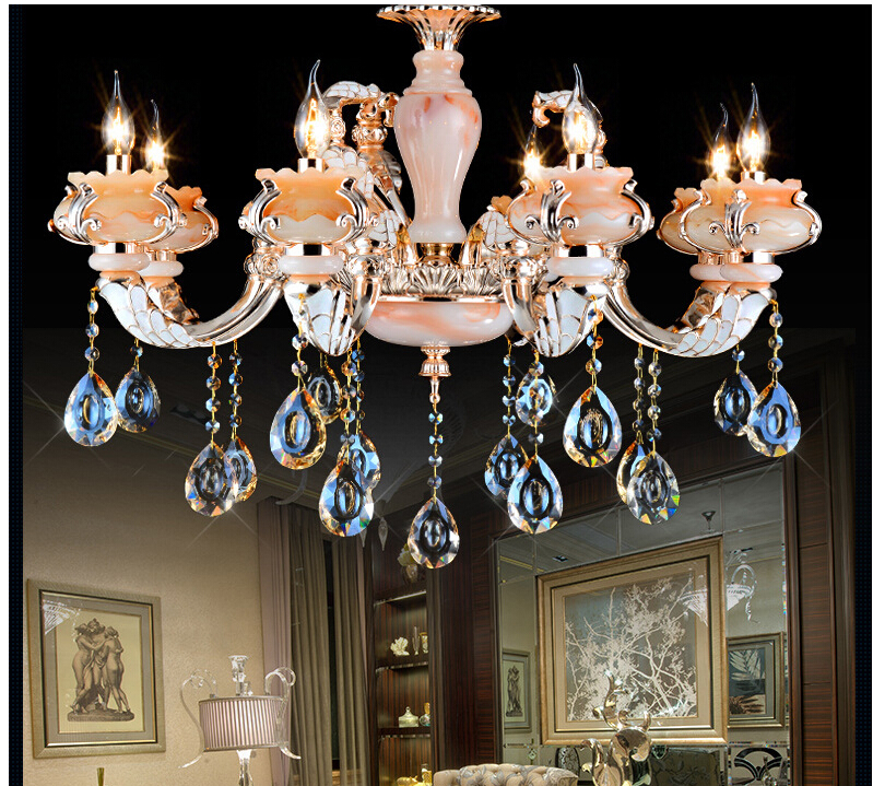 newly crystal lights crystal chandeliers pendant lamp dining room living lobby lighting e14 led candle bulb ac