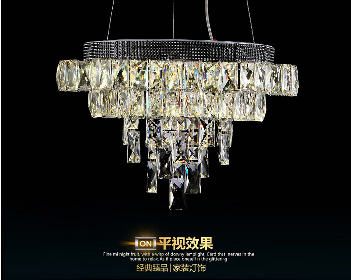 newly d450mm modern led crystal ceiling lamp art deco led crystal pendant light fixtures guaranteed + !