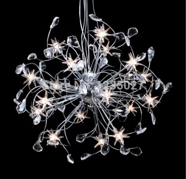 newly d550mm 18 lights g4 modern crystals light fixture by italian designer 110v~240v