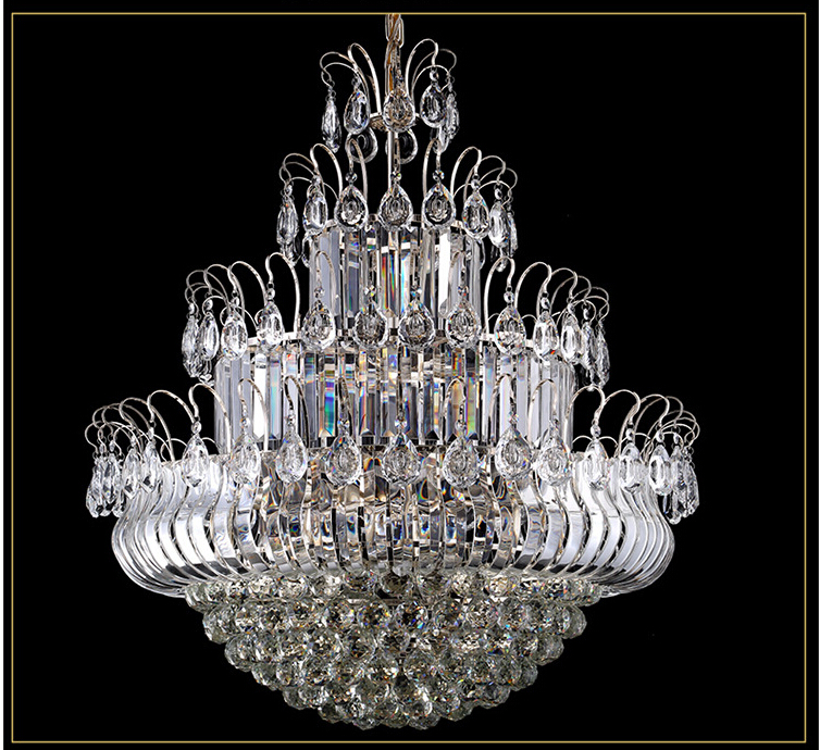 newly d800mm h900mm modern chrome k9 crystal chandelier pendant lamp e14 led el chandelier ac guaranteed