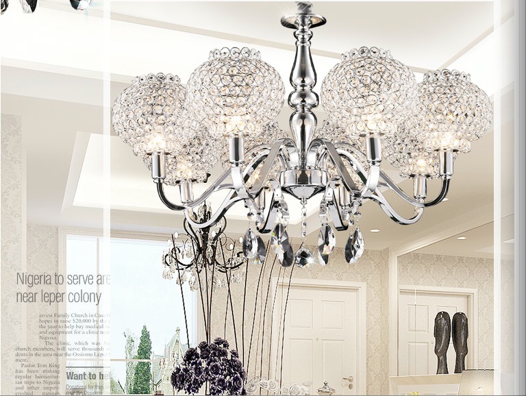 newly european style chandelier fashionable living room lamp pendent e lustres wedding party decoration lighting fixture