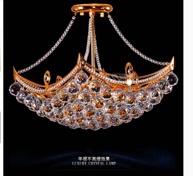 newly golden and chrome d400mm modern crystal ceiling light crystal modern led ceiling light lamp for living room home lighting