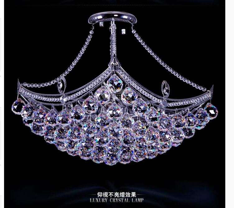 newly golden and chrome d400mm modern crystal ceiling light crystal modern led ceiling light lamp for living room home lighting