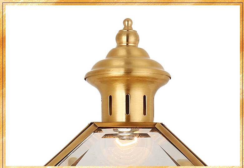 newly golden brass wall lamp indoor wall sconce lighting 1l design copper wall light decoration outdoor lamp