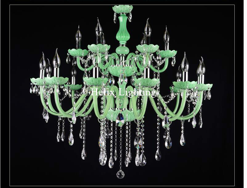 newly green k9 clear crystal chandelier lustre crystal chandelier optional lustres de cristal chandelier ac guaranteed