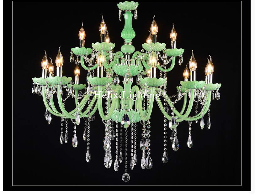 newly green k9 clear crystal chandelier lustre crystal chandelier optional lustres de cristal chandelier ac guaranteed