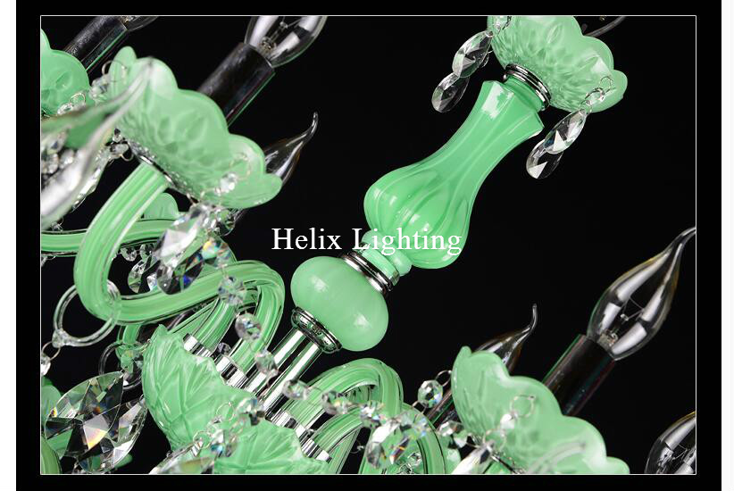 newly green k9 clear crystal chandelier lustre crystal chandelier optional lustres de cristal chandelier ac guaranteed