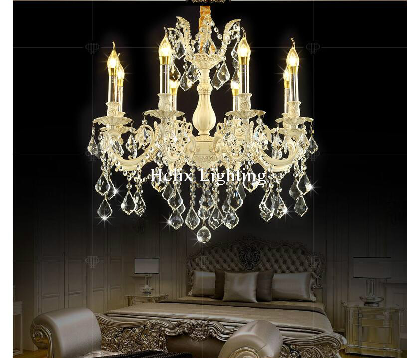 newly ivory gold crystal chandelier living room lustres decoration pendants ac chandeliers crystal home lighting indoor lighting