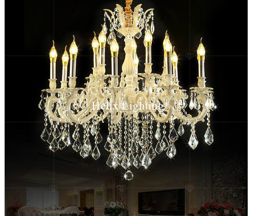 newly ivory gold crystal chandelier living room lustres decoration pendants ac chandeliers crystal home lighting indoor lighting