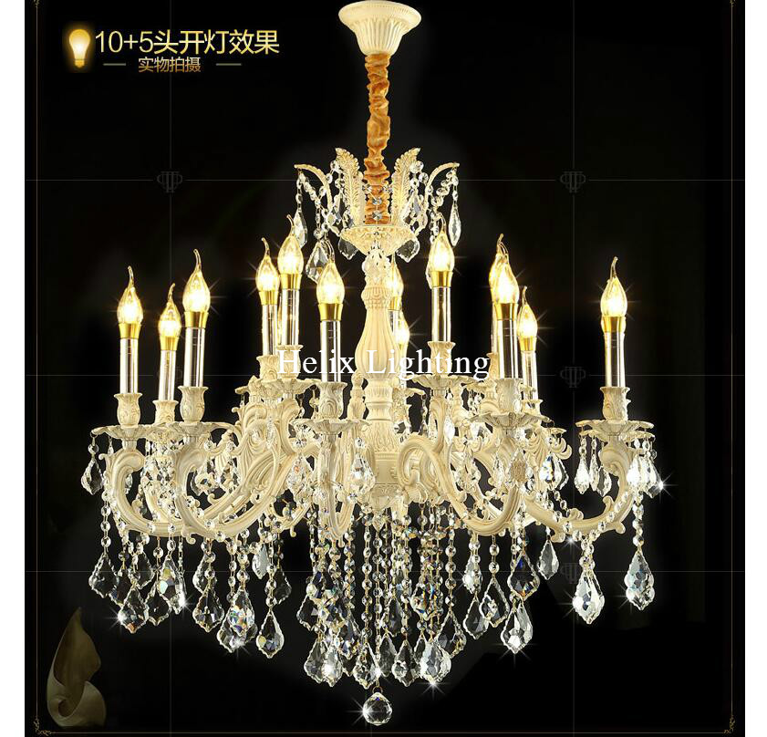 newly ivory gold crystal chandelier living room lustres decoration pendants ac chandeliers crystal home lighting indoor lighting