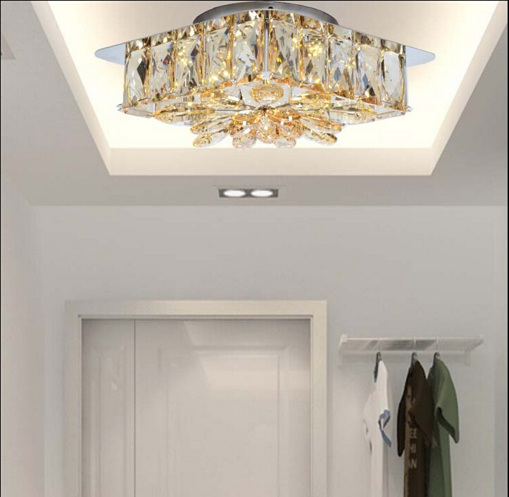 newly l340mm w250mm 15w led crystal ceiling light led ceiling light lighting lamp flush mount ac guaranteed guaranteed