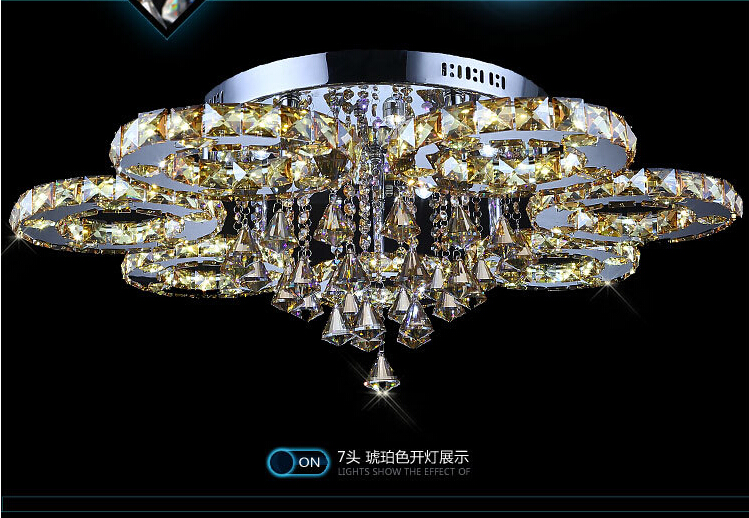 newly led crystal ceiling lights for living room luminaria teto cristal ceiling lamps for home decoration