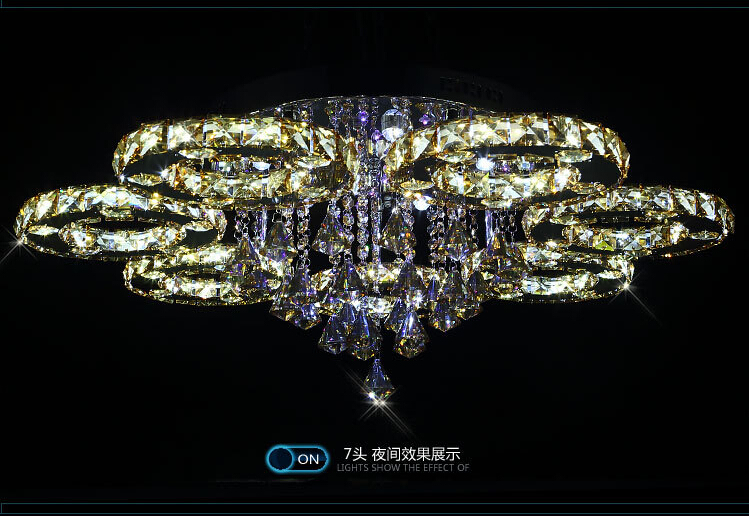 newly led crystal ceiling lights for living room luminaria teto cristal ceiling lamps for home decoration