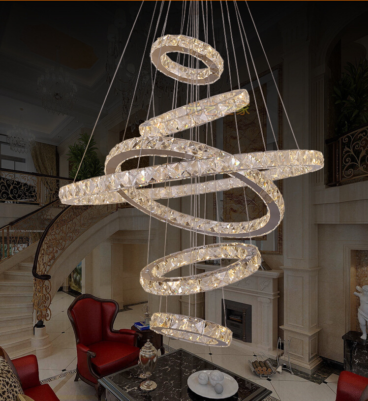 newly led crystal diamond lighting pendants round shape modern lamp crystal pendant light fixture for el hallway