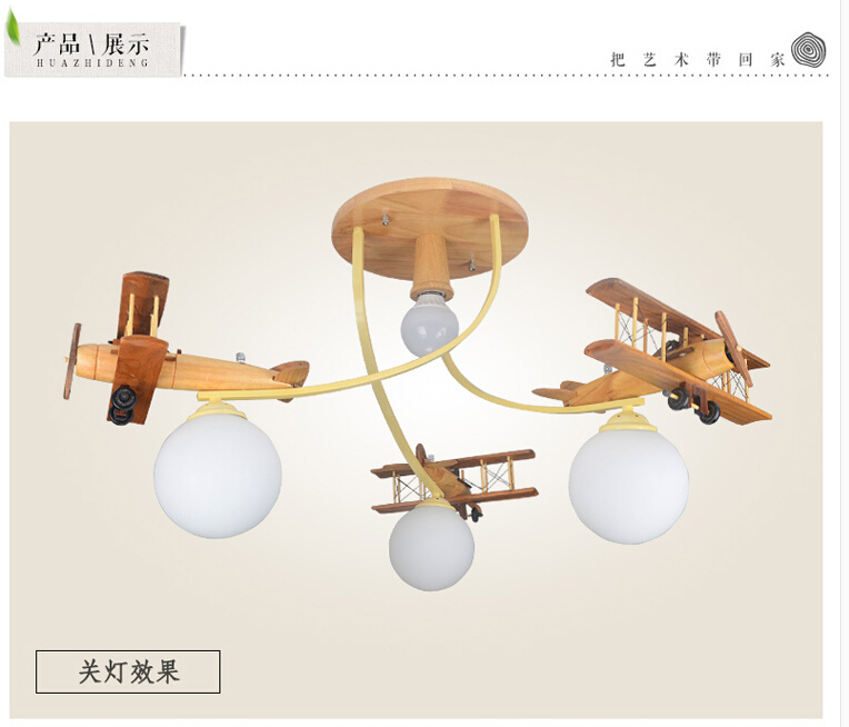 newly modern airplane led ceiling light children bedroom ceiling lamp eye protective light fixtures wooden design remote control