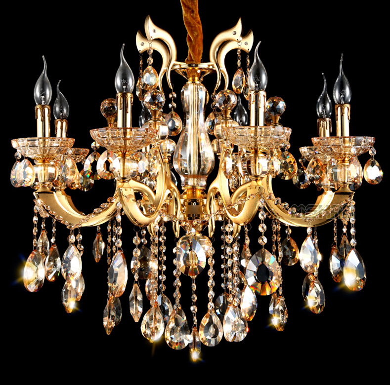 newly modern led chandelier gold crystal chandeliers zinc alloy chandelier lighting for living room with 6 arms 8 arms 10 arms