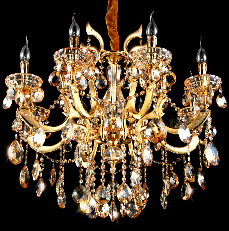 newly modern led chandelier gold crystal chandeliers zinc alloy chandelier lighting for living room with 6 arms 8 arms 10 arms