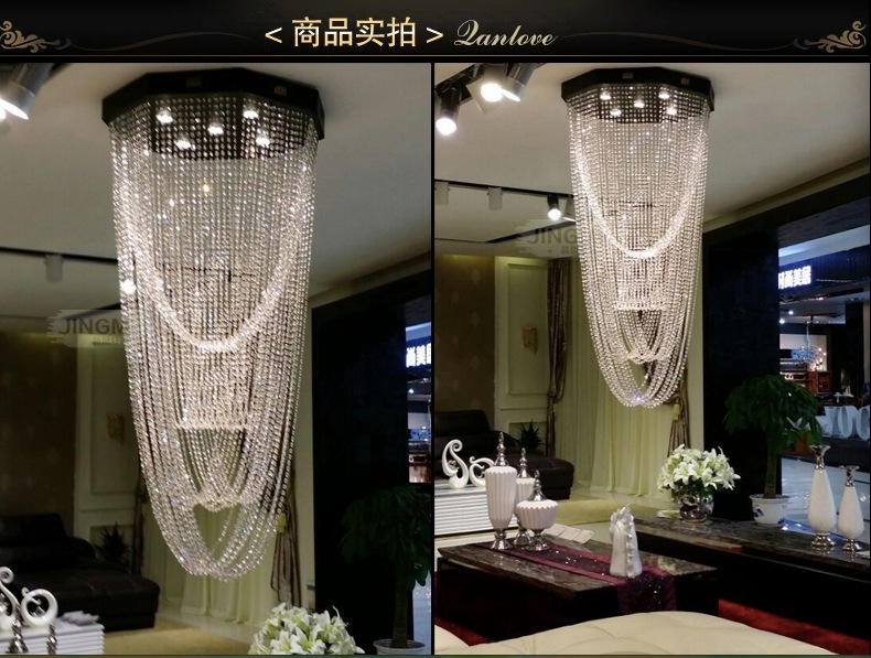 newly modern pendant lamp,crystal pendant lamp first-level k9 crystal chandelier for living room with g10 bulbs,led bulbs