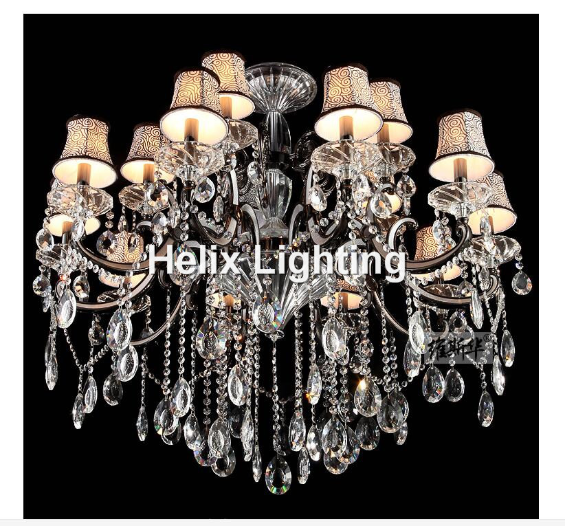 newly modern silver clear crystal pendant lamp ceiling lamp chandelier dining room lighting 15l d100cm h70cm ac guaranteed