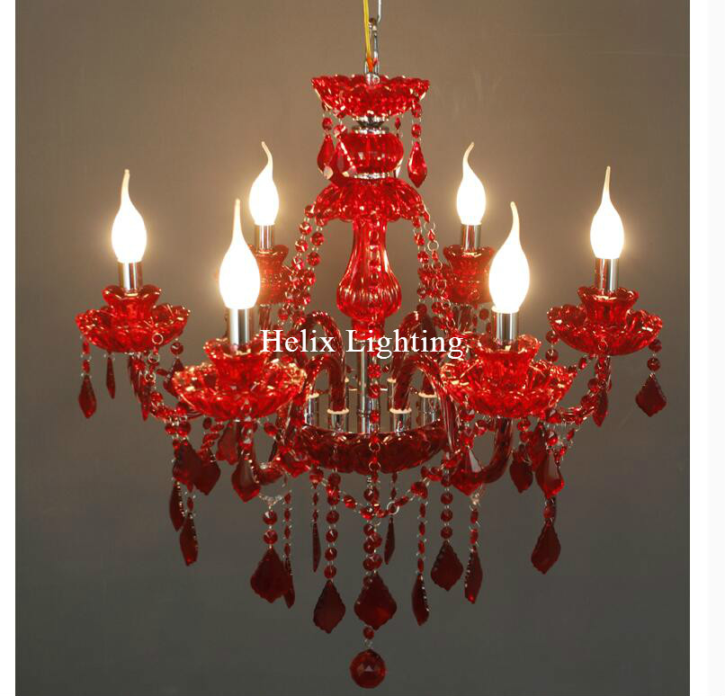 newly red k9 crystal chandelier lustre crystal chandelier optional lustres de cristal chandelier ac guaranteed