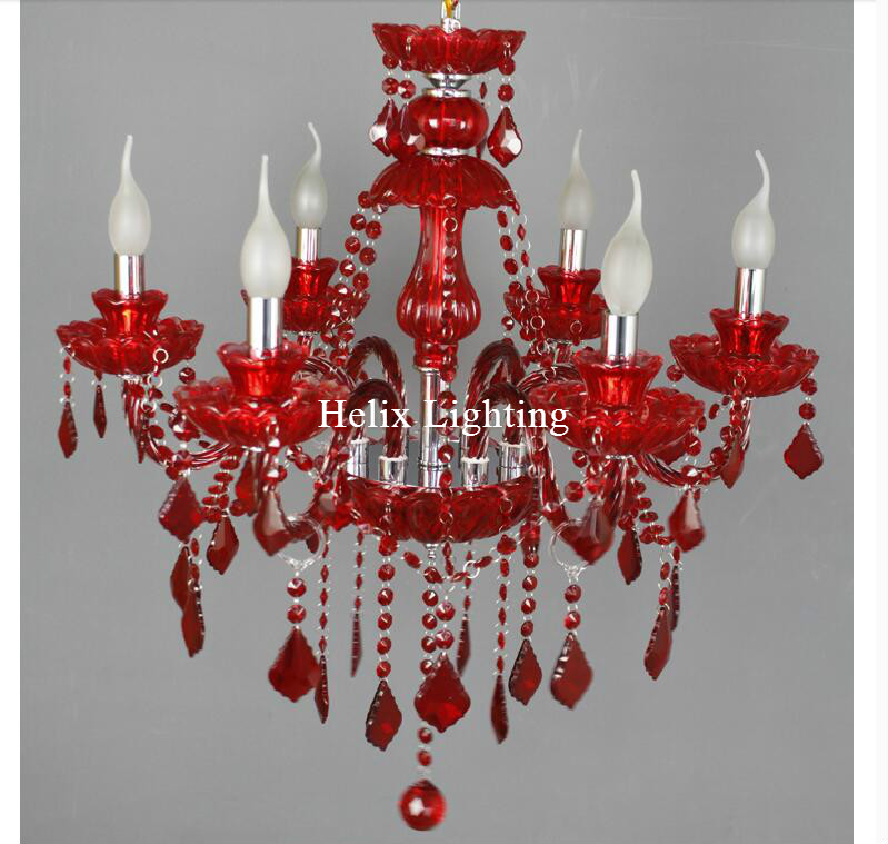 newly red k9 crystal chandelier lustre crystal chandelier optional lustres de cristal chandelier ac guaranteed