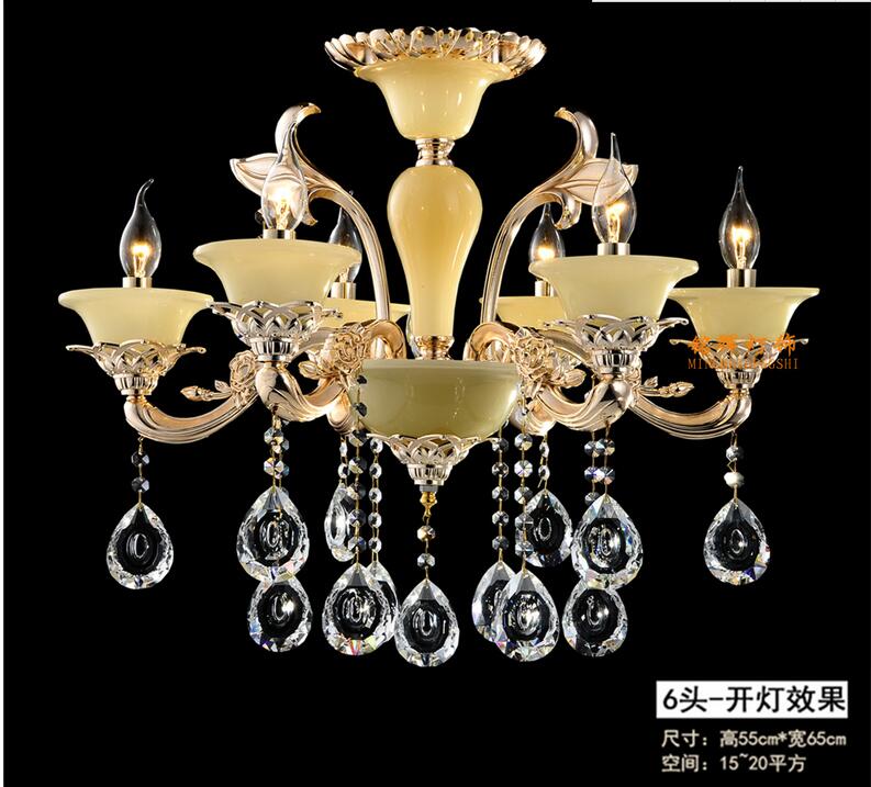 noble luxurious k9 crystal chandelier 6l/8l/10l arms class a k9 lustres de cristal chandeliers ac guaranteed