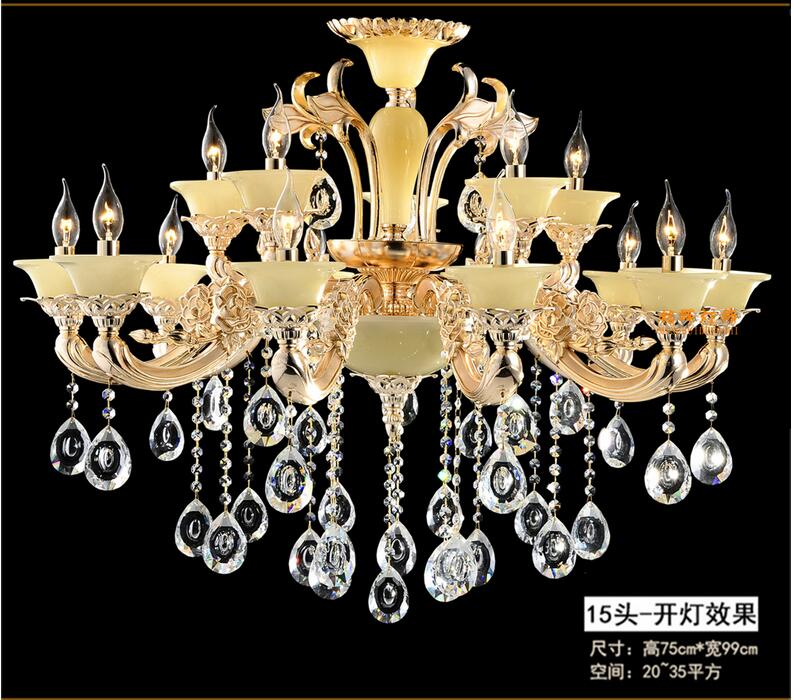 noble luxurious k9 crystal chandelier 6l/8l/10l arms class a k9 lustres de cristal chandeliers ac guaranteed