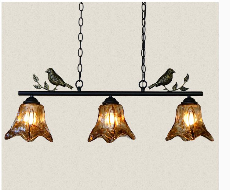 nordic 3l pendant lights northern europe industrial bird lightings for cafe & bar retro edison loft pendant lamps