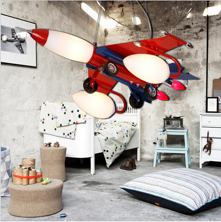 red led children lamp plane design children room lamp children bedroom light aircraft led ceiling lamps lighting