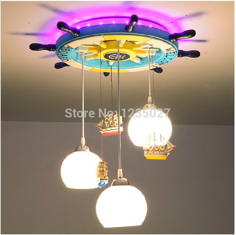 remote control new design series of new seaman mediterranean children bedroom lighting sy4211/3l d650mm h700mm