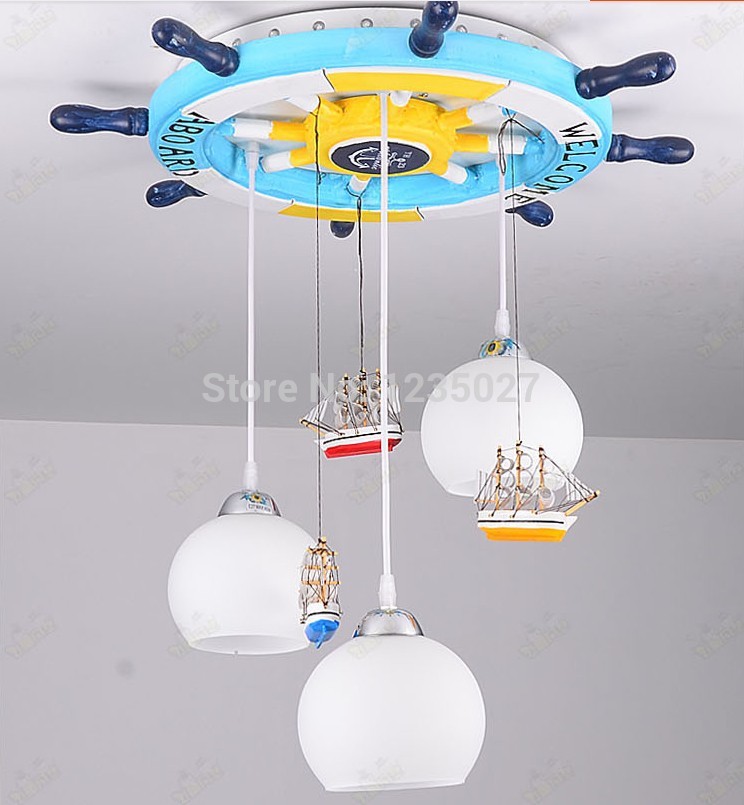 remote control new design series of new seaman mediterranean children bedroom lighting sy4211/3l d650mm h700mm