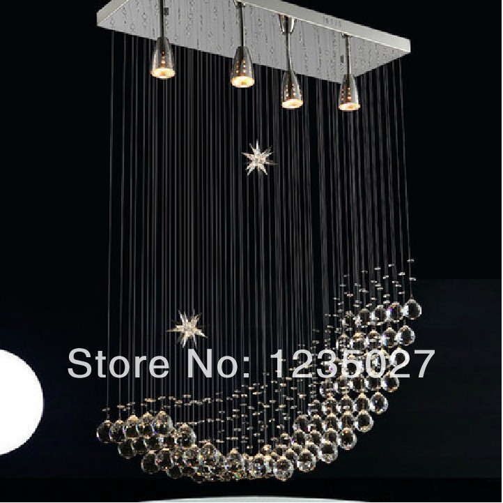 selling 2014 fashion design whole clear crystal ceiling lighting sy3058/4l l700*w200*h800mm