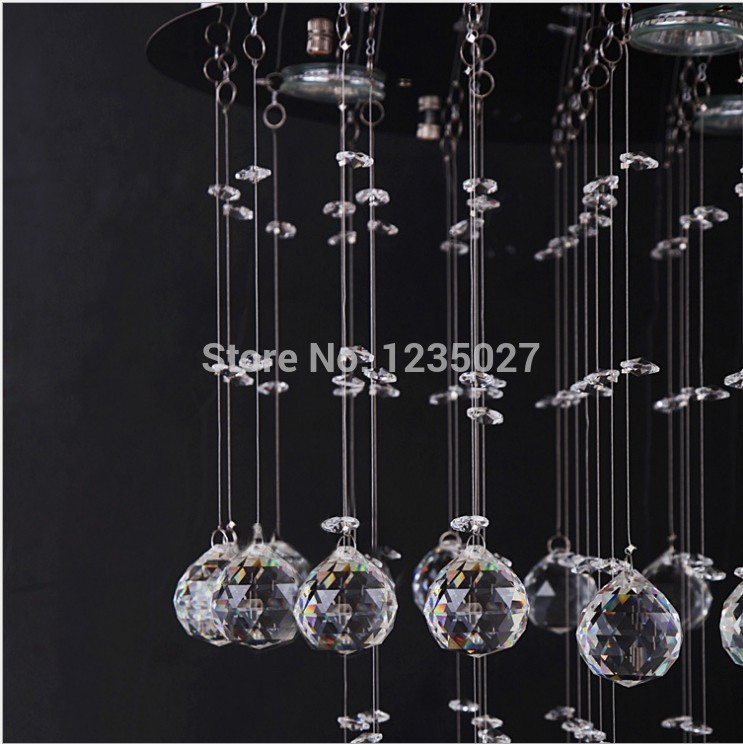 simple d400mm modern flush mount with 3lights in crystal beaded design ready in stocks