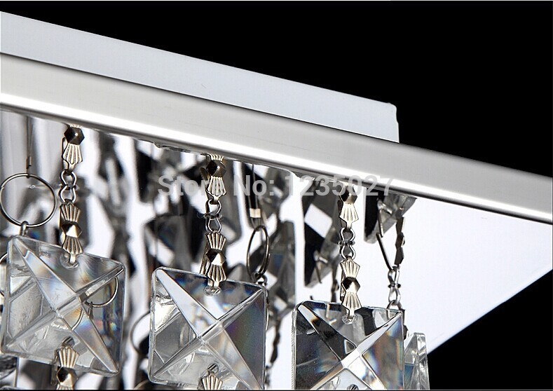 simple modern k9 crystal square with the ceiling living room lamps lighting sy4063/l600*w600mm