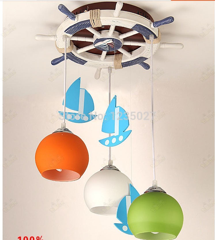 smaller size new design series of new seaman mediterranean children lighting sy4212/3l d450mm h700mm