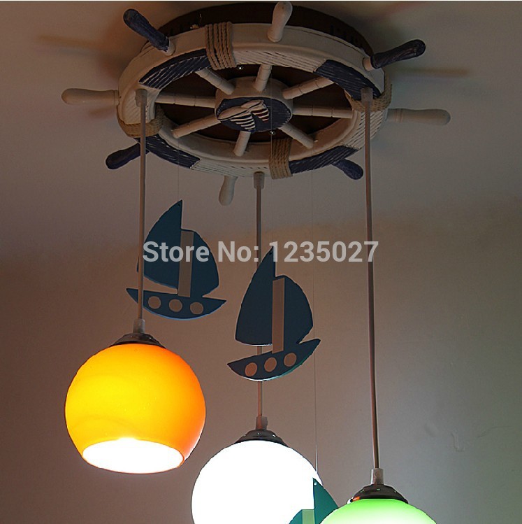 smaller size new design series of new seaman mediterranean children lighting sy4212/3l d450mm h700mm