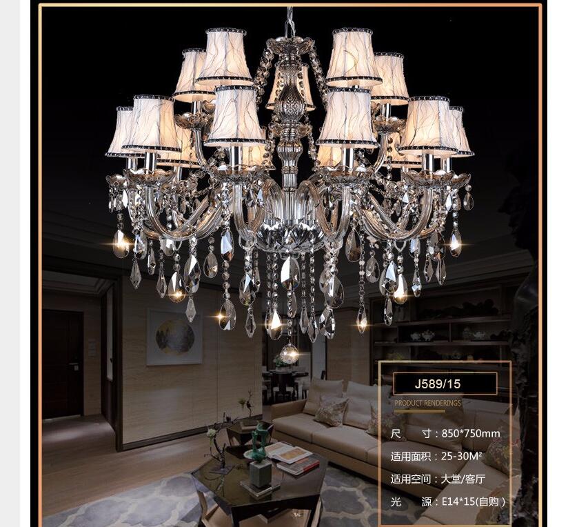 smoked k9 crystal chandelier lustre crystal chandeliers lustres de cristal chandelier led lampshades included