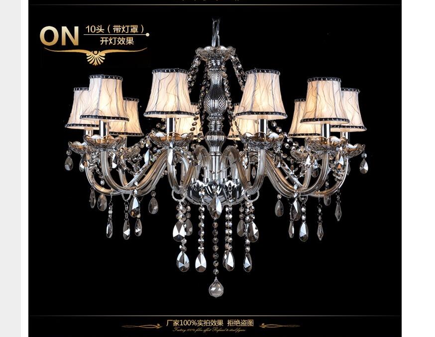 smoked k9 crystal chandelier lustre crystal chandeliers lustres de cristal chandelier led lampshades included