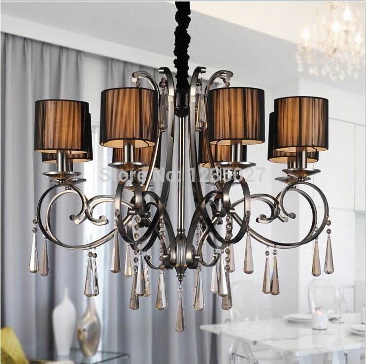 sy4283/8l d800mm h700mm new arrival modern crystal chandelier light fixtures guaranteed +fast !