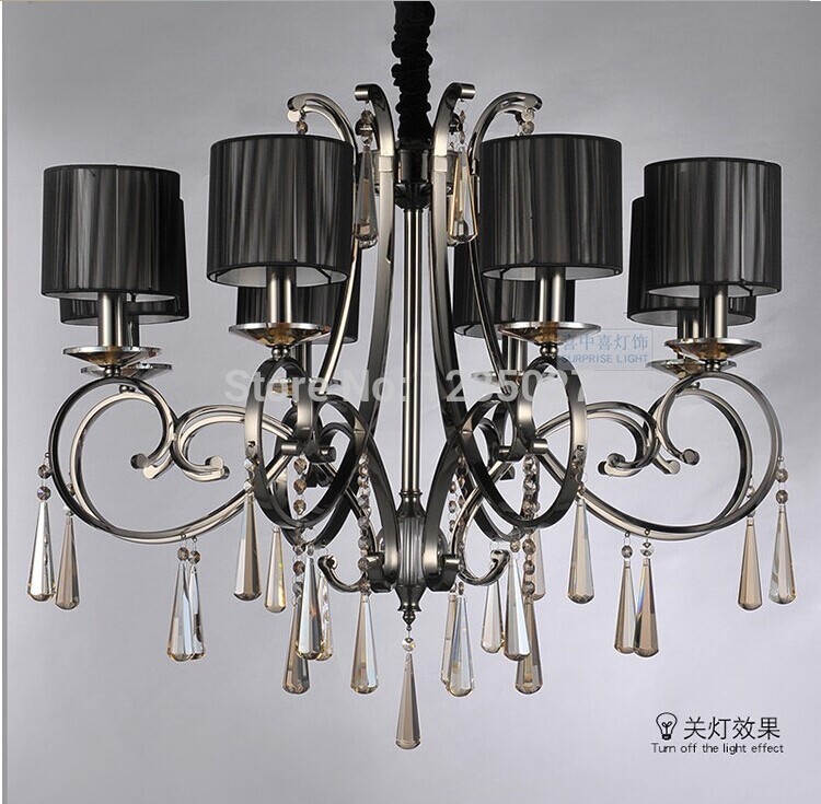 sy4283/8l d800mm h700mm new arrival modern crystal chandelier light fixtures guaranteed +fast !