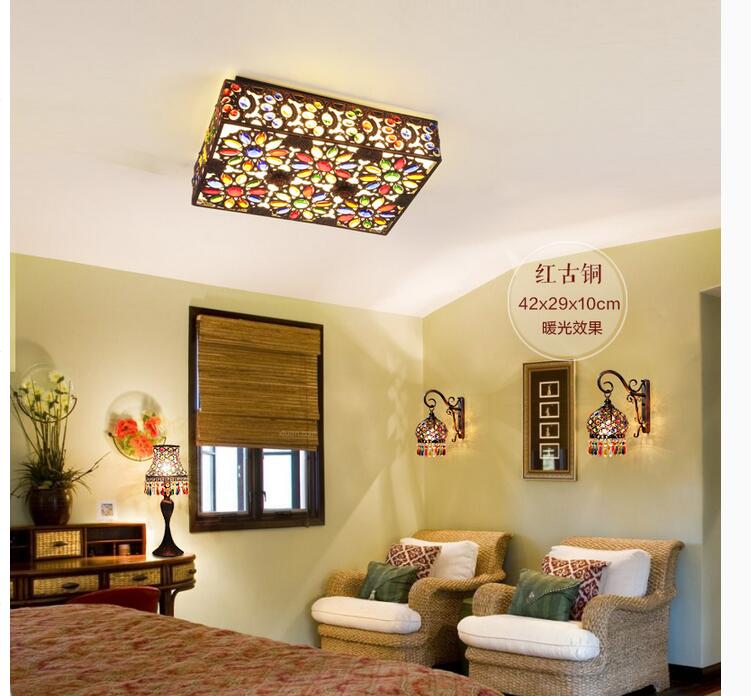 tiffany ceiling lamp european bedroom decoration led ceiling light balcony entrance hallwaw tiffany ceiling lamp