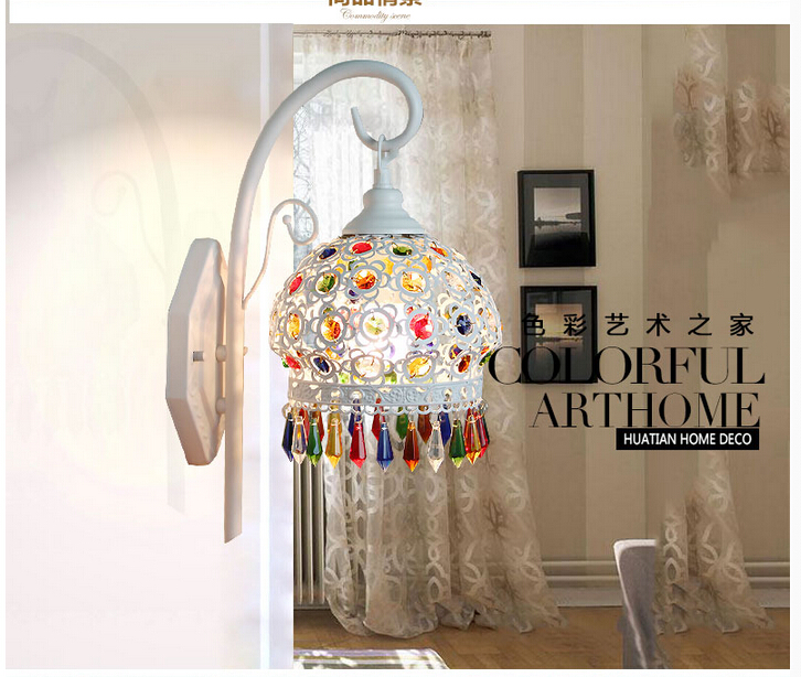 tiffany wall lamp, baroque wall lamp , colorful wall mounted tiffany light for balcony,bedroom, corridor e27 ac