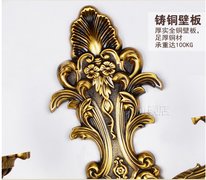 w410mm h440mm 2l classical golden brass wall lamp brass wall sconce for el with fabric shade modern brass wall lamp lustre