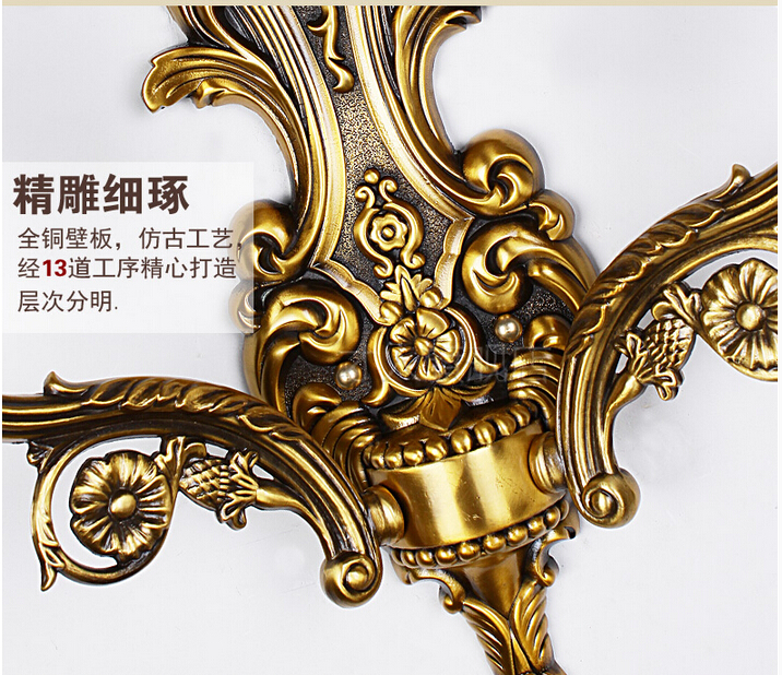 w410mm h440mm 2l classical golden brass wall lamp brass wall sconce for el with fabric shade modern brass wall lamp lustre