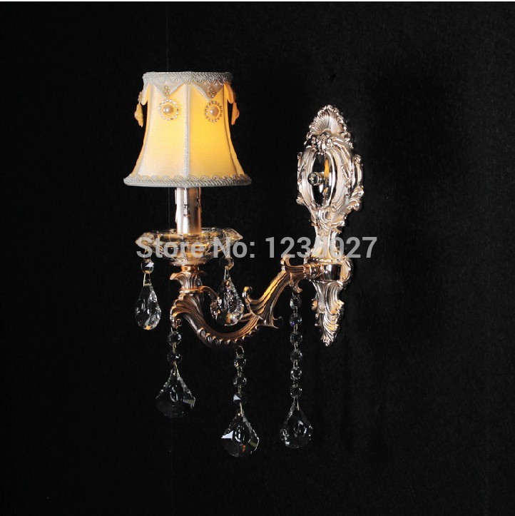 wall crystal sconces/1l wall lamp/ european living room wall lamp lighting whole and retail