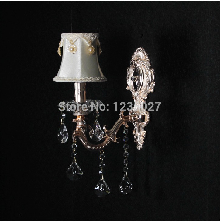 wall crystal sconces/1l wall lamp/ european living room wall lamp lighting whole and retail