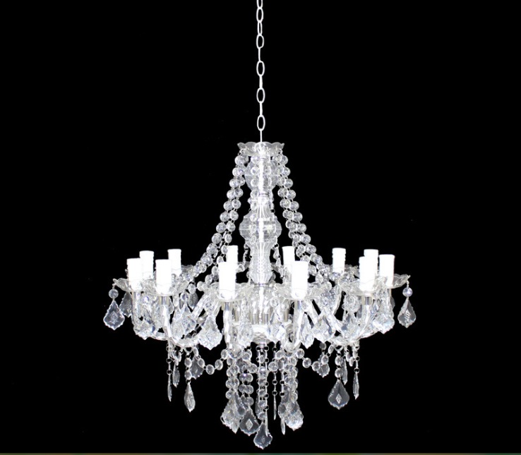 white clear tiffany pendant lamp, 3/5/9/12 heads lights, vintage acrylic crystals chandelier pendant ac110v/220v